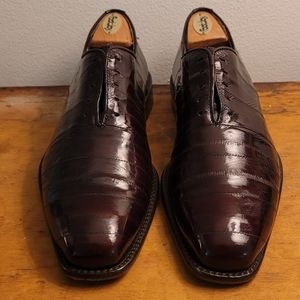 Belvedere Florence eel skin shoes sz 8